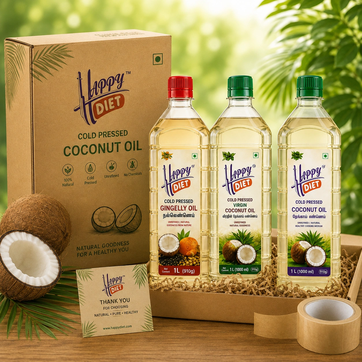 Happy Diet bottles and packaging