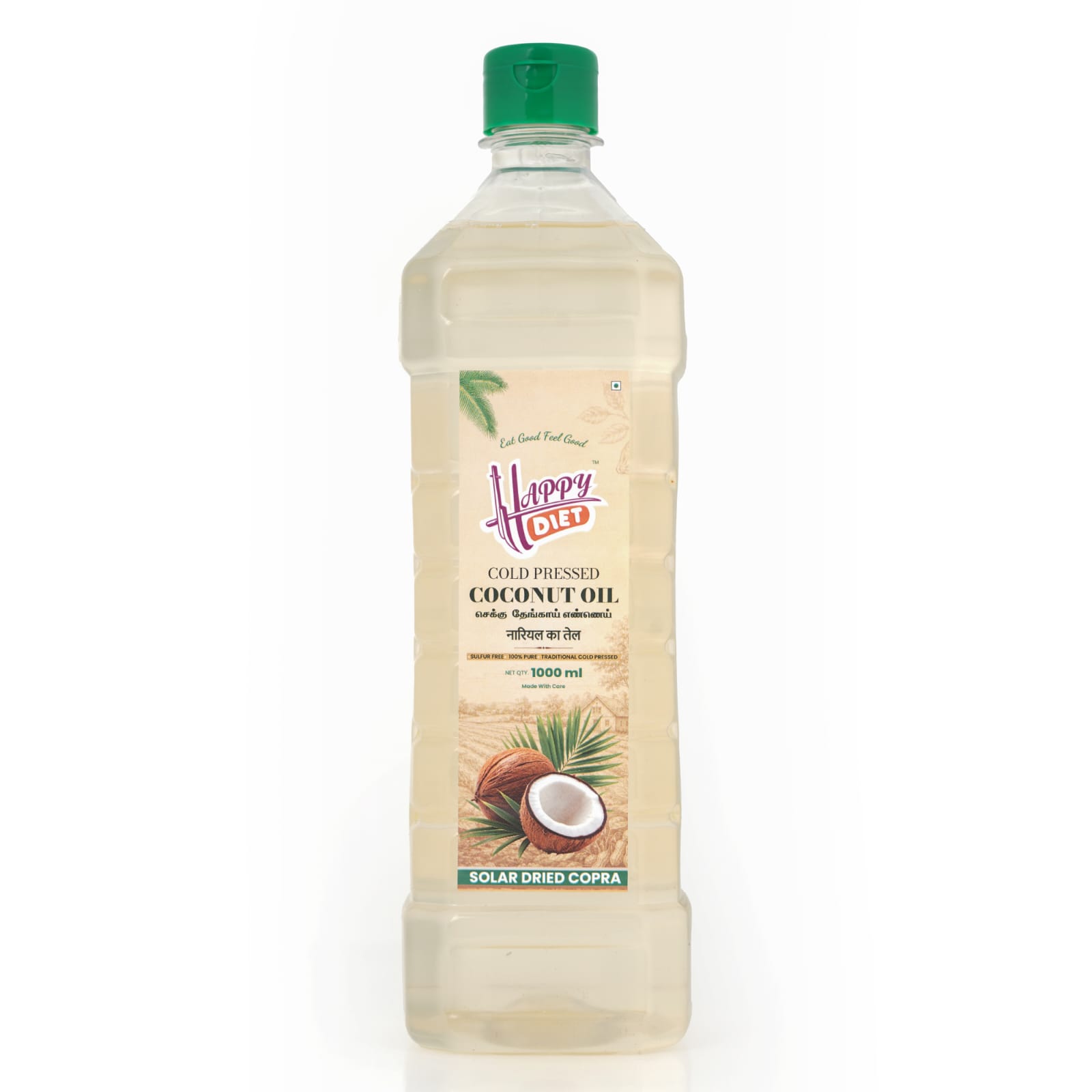 Cold pressed coconut oil 1l