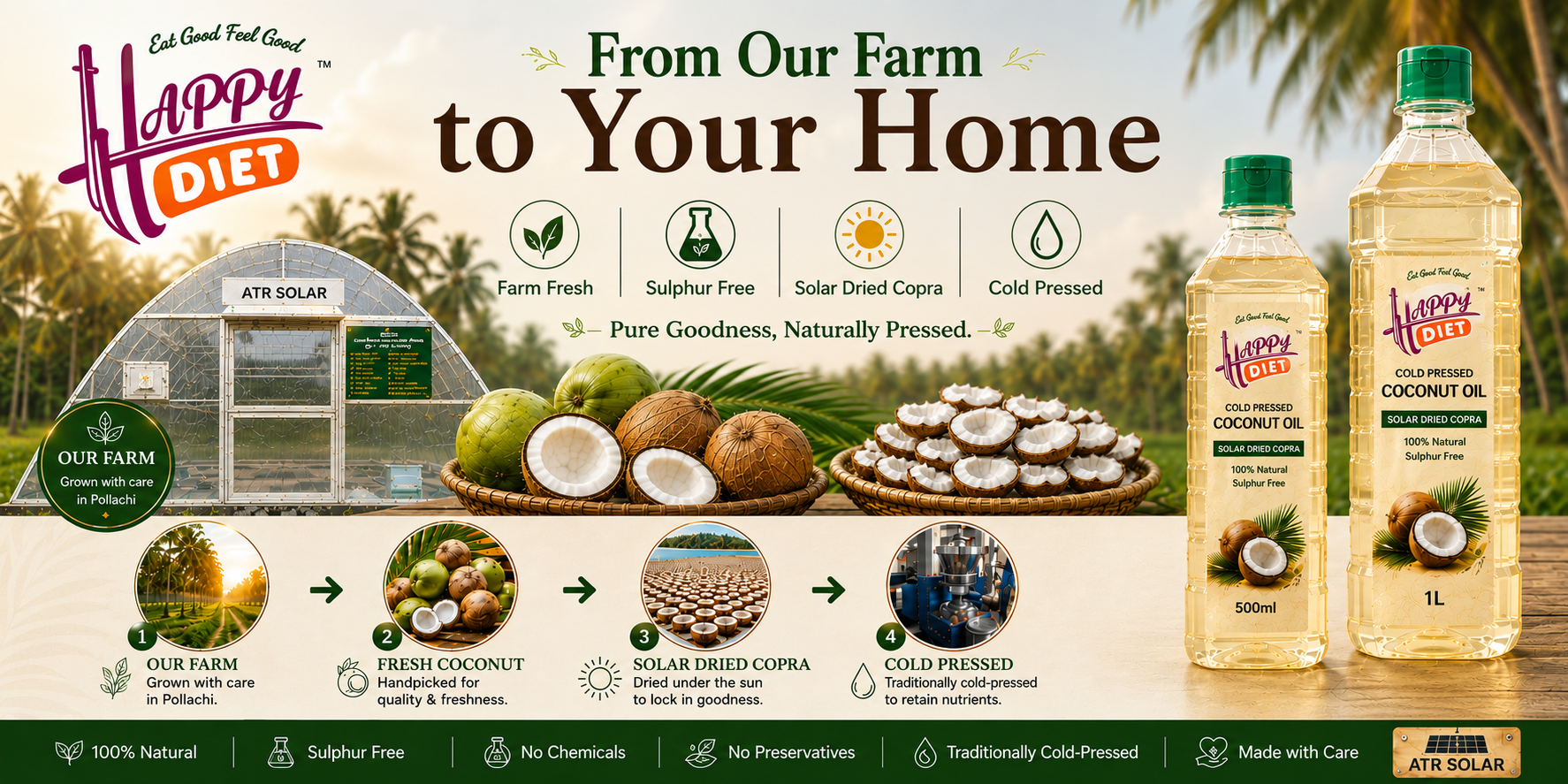 cold pressed coconut oil